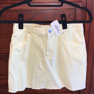 Yellow Denim Skirt NWT